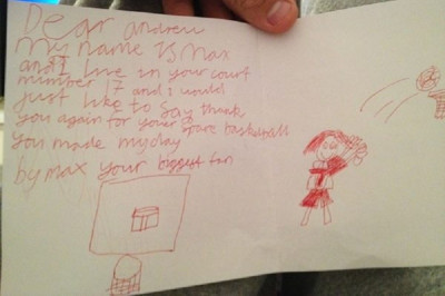 Η ζωγραφιά του μικρού θαυμαστή στον Μπόγκουτ (photos)