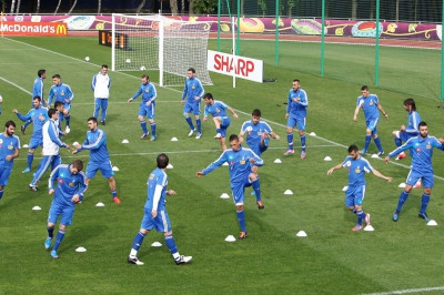 Τελευταία προπόνηση για την Εθνική πριν τη μεγάλη σέντρα