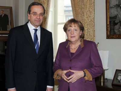 Συγχαρητήρια Μέρκελ σε Σαμαρά