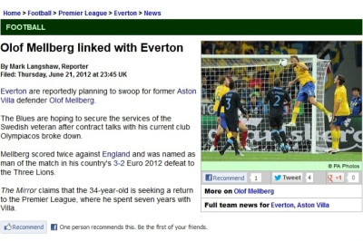 «Σε επαφές με Μέλμπεργκ η Έβερτον»