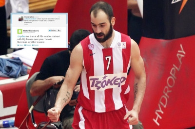 Διαψεύδει ο Ραζνάτοβιτς για Μπαρτσελόνα και Σπανούλη
