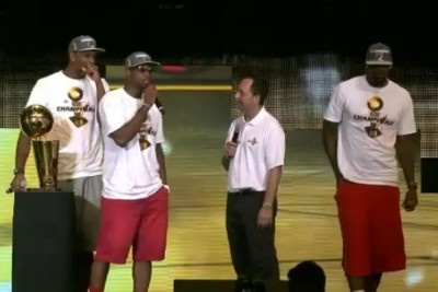 Το ευχαριστώ των Big-Three του Μαϊάμι (video)