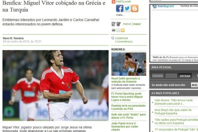 «Βλέπει» Μιγκέλ Βιτόρ ο Ολυμπιακός
