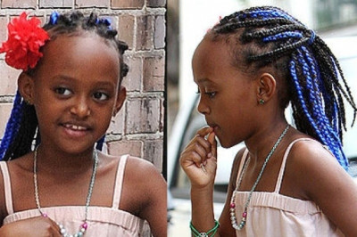 Τα μπλε κοτσιδάκια της Zahara Jolie Pitt