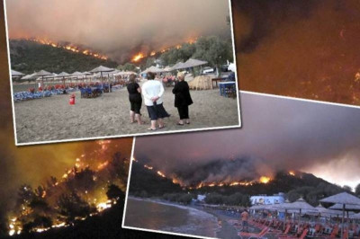 Σε πύρινο κλοιό η Χίος (photos+video)!