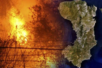 Εκκενώνονται χωριά στη Χίο