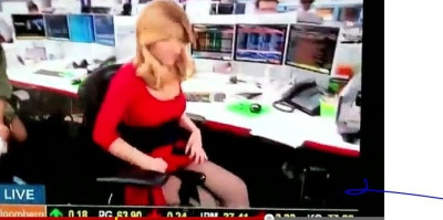 Σέξι βίντεο: Παρουσιάστρια στον αέρα με σηκωμένο φόρεμα!