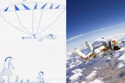 «Προφητική» ζωγραφιά του 5χρονου Φέλιξ Μπάουμγκαρτνερ