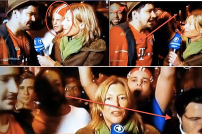Tι τράβηξε η ρεπόρτερ της Μπάγερν (video)