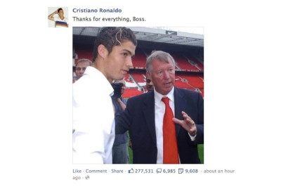 Μάντσεστερ Γιουνάιτεντ: Η ξεχωριστή αφιέρωση του Ρονάλντο στον Φέργκιουσον