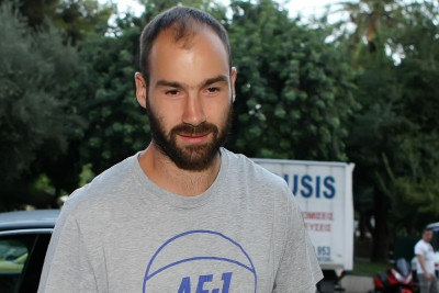 Ολυμπιακός: Η άφιξη του Σπανούλη (photos)