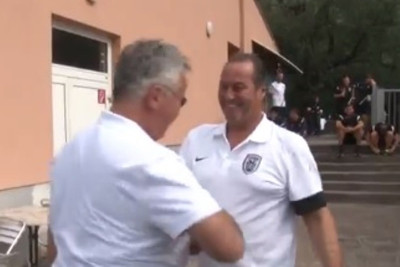 ΠΑΟΚ: Όταν ο Στέφενς συνάντησε τον Χίντινκ (video)