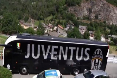 Τα... σπάει το νέο πούλμαν της Γιουβέντους (video)