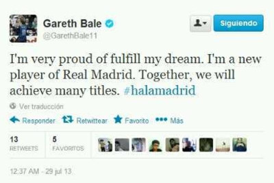 Μπέιλ: «Hala Madrid!»