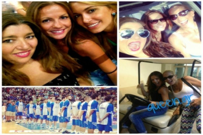 Στις εξέδρες του ΟΑΚΑ...