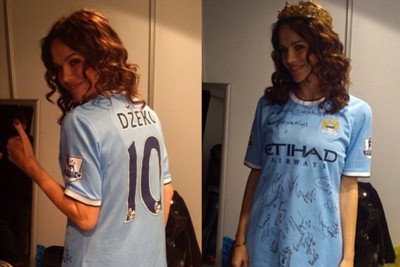 Μάντσεστερ Σίτι: Η σέξι διάσημη θαυμάστρια του Τζέκο (photo+video)