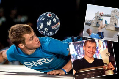 Ο παγκόσμιος freestyler ποδοσφαίρου στο Onsports: «Εγώ και ο Μέσι» (photos+videos)