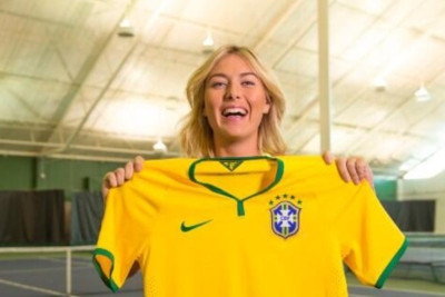 Βραζιλία: «Τρελάθηκε» με Νταβίντ Λουίζ η Σαράποβα (photo)