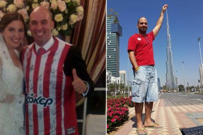Ολυμπιακός: Ισπανός οπαδός παντρεύτηκε με τα ερυθρόλευκα (photos)