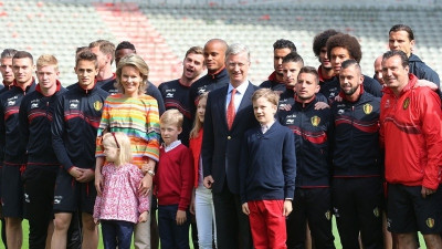 Mundial 2014: Βασιλικές ευχές για τους «κόκκινους διάβολους» (photos)