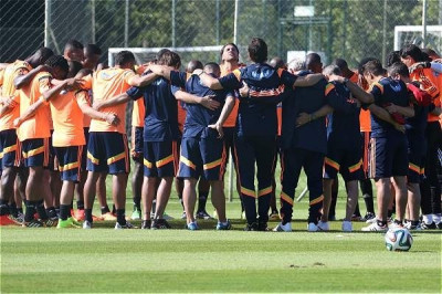 Ελλάδα – Κολομβία:Τους υποδέχθηκε η …δροσιά (photos)