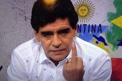 Μουντιάλ 2014: Ανταπέδωσε με το δικό του τρόπο ο Μαραντόνα (video)