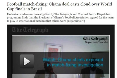 Μουντιάλ 2014: Σκάνδαλο με στημένα ματς αποκαλύπτει η «Telegraph» (video)