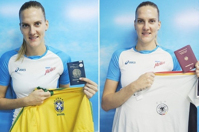 Βραζιλία - Γερμανία: Η βολεϊμπολίστρια που χωρίζεται στα δύο (photos)