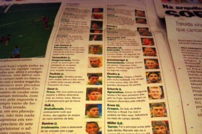 Παγκόσμιο Κύπελλο Ποδοσφαίρου - Ημιτελικοί: «0» από «O Globo» σε όλους τους Βραζιλιάνους! (photos)