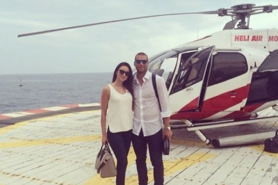 Ολυμπιακός: Βόλτα... ελικοπτέρου με μοντέλο ο Κασάμι (photos)