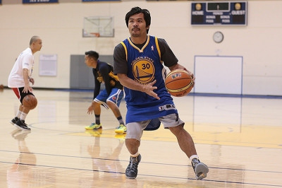 Γκόλντεν Στέιτ Ουόριορς: Επίσκεψη από Μάνι Πακιάο (photos)