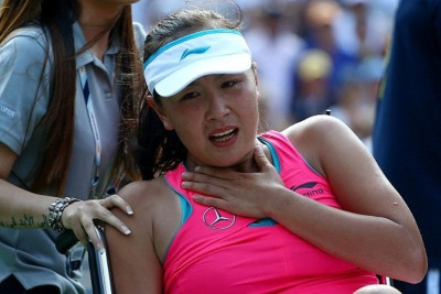 US Open: Με καροτσάκι αποσύρθηκε η Πενγκ (photos+videos)