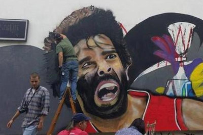 Μουντομπάσκετ 2014: Γκράφιτι Τεόντοσιτς και Τζόρτζεβιτς στο Βελιγράδι! (photo)