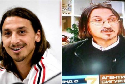 Ζλάταν Ιμπραΐμοβιτς: Τρελή... ομοιότητα με Βούλγαρο δημοσιογράφο! (photos)