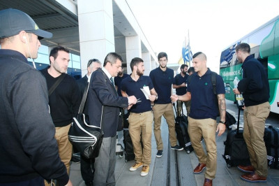 Παναθηναϊκός: Τα κλικ της αναχώρησης (photos)
