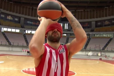 Ολυμπιακός: Στα… τυφλά ο Σπανούλης (video)