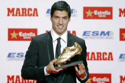 Μπαρτσελόνα: Πήρε το «Χρυσό Παπούτσι» ο Σουάρεζ (photos+video)