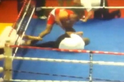 Μποξέρ πλάκωσε στο «ξύλο» το διαιτητή! (videos)
