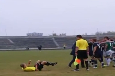 Ουκρανία: Παίκτης γρονθοκόπησε διαιτητή! (video)