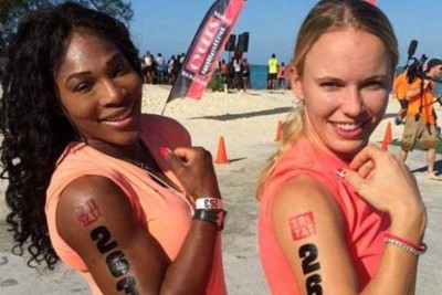 Σερένα - Βοζνιάκι: Τρίαθλο στις Μπαχάμες! (photos)