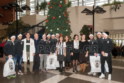 ΠΑΟΚ: Επίσκεψη στο νοσοκομείο Παπαγεωργίου (photos+video)