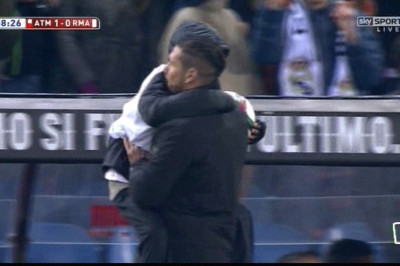 Απίστευτοι πανηγυρισμοί Σιμεόνε και … υιού στη νίκη επί της Ρεάλ (video+photos)