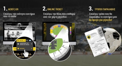 ΑΕΚ: Με ένα «κλικ» εισιτήριο για Καλλιθέα