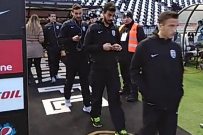 ΠΑΟΚ - Ολυμπιακός: Αφίχθη η «ασπρόμαυρη» αποστολή (video)