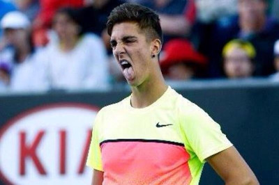 Τένις: Πόζαρε με Καλάθη και Κουφό ο Κοκκινάκης μετά την πρόκριση (photo)