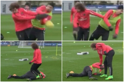 Ο Νταβίντ Λουίζ  έβγαλε νοκ-άουτ τον Ιμπραΐμοβιτς στην προπόνηση (video)