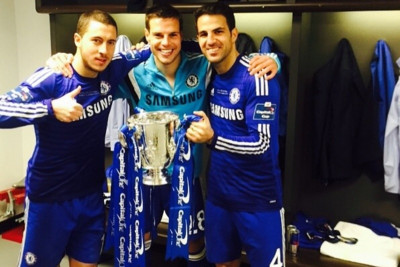 Επική αντίδραση  Αζάρ στα επινίκια  της Τσέλσι (video)