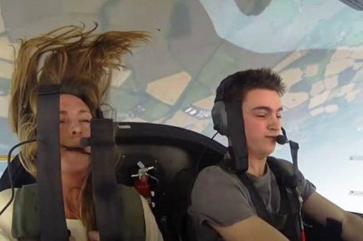 Πιλότος ακροβατικού αεροσκάφους τρομοκρατεί τους φίλους του (video)