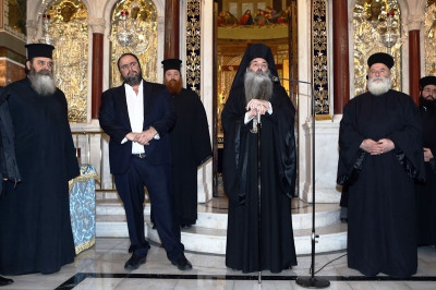 Ολυμπιακός: Συνάντηση Μαρινάκη με τον Μητροπολίτη Πειραιά (photos)