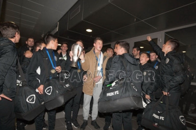 ΠΑΟΚ: Υποδοχή και αποθέωση στους πρωταθλητές (video)